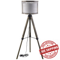 Modway EEI-1571 Fortune Floor Lamp in Antique Silver