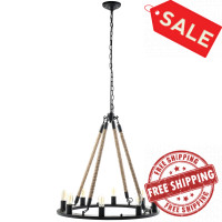 Modway EEI-1574 Encircle Chandelier in Black