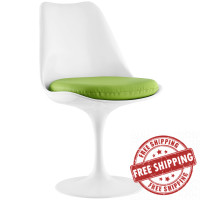 Modway EEI-1594-GRN Lippa Dining Vinyl Side Chair in Green