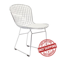 Modway EEI-161-WHI CAD Dining Side Chair in White
