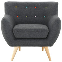 Modway EEI-1631-GRY Remark Armchair in Gray