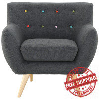 Modway EEI-1631-GRY Remark Armchair in Gray
