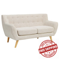 Modway EEI-1632-BEI Remark Upholstered Fabric Loveseat