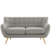 Modway EEI-1632-LGR Remark Loveseat in Light Gray