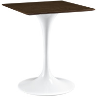 Modway EEI-1640-WAL Lippa 24" Wood Side Table in Walnut