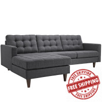 Modway EEI-1666-DOR Empress Left-Arm Sectional Sofa in Dorma