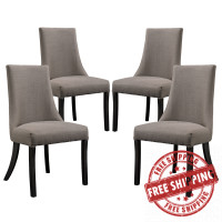 Modway EEI-1677-GRY Reverie Dining Side Chair Set of 4 in Gray
