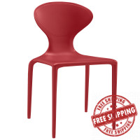 Modway EEI-1715-RED Draw Dining Side Chair in Red