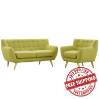 Modway EEI-1783-WHE-SET Remark 2 Piece Living Room Set in Wheat