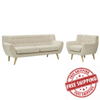 Modway EEI-1784-BEI-SET Remark 2 Piece Living Room Set