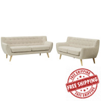 Modway EEI-1785-BEI-SET Remark 2 Piece Living Room Set