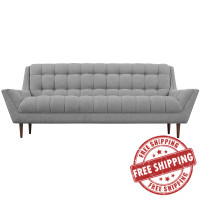 Modway EEI-1788-GRY Response Fabric Sofa in Expectation Gray