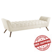 Modway EEI-1790-BEI Response Upholstered Fabric Bench
