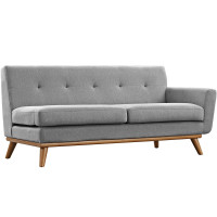 Modway EEI-1792-GRY Engage Right-Arm Loveseat in Expectation Gray