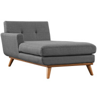Modway EEI-1793-DOR Engage Left-Arm Chaise in Gray
