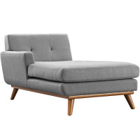 Modway EEI-1793-GRY Engage Left-Arm Chaise in Expectation Gray