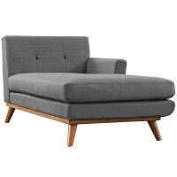 Modway EEI-1794-DOR Engage Right-Arm Chaise in Gray
