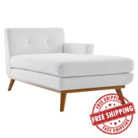 Modway EEI-1794-WHI Engage Right-Facing Upholstered Fabric Chaise White