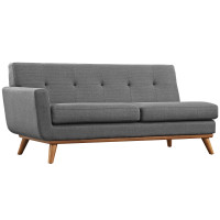 Modway EEI-1795-DOR Engage Left-Arm Loveseat in Gray