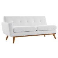 Modway EEI-1795-WHI Engage Left-Arm Upholstered Fabric Loveseat White