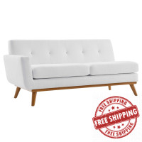 Modway EEI-1795-WHI Engage Left-Arm Upholstered Fabric Loveseat White