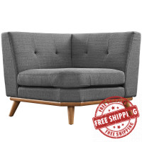 Modway EEI-1796-DOR Engage Corner Sofa in Gray