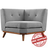 Modway EEI-1796-GRY Engage Corner Sofa in Expectation Gray