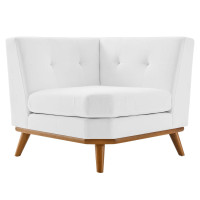 Modway EEI-1796-WHI Engage Upholstered Fabric Corner Chair White