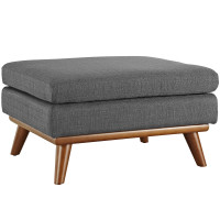 Modway EEI-1797-DOR Engage Fabric Ottoman in Gray