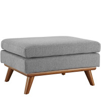 Modway EEI-1797-GRY Engage Fabric Ottoman in Expectation Gray
