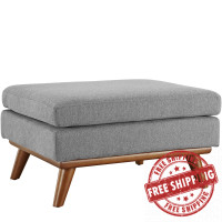 Modway EEI-1797-GRY Engage Fabric Ottoman in Expectation Gray