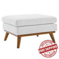 Modway EEI-1797-WHI Engage Upholstered Fabric Ottoman White
