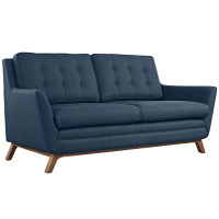 Modway EEI-1799-AZU Beguile Fabric Loveseat in Azure