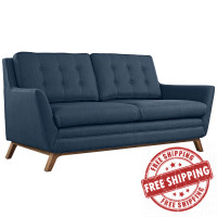 Modway EEI-1799-AZU Beguile Fabric Loveseat in Azure