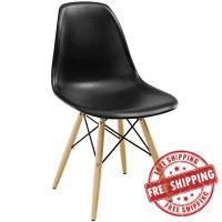 Modway EEI-180-BLK Pyramid Dining Side Chair in Black