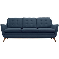 Modway EEI-1800-AZU Beguile Fabric Sofa in Azure