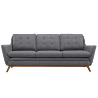 Modway EEI-1800-DOR Beguile Fabric Sofa in Gray