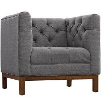 Modway EEI-1801-DOR Panache Fabric Armchair in Gray