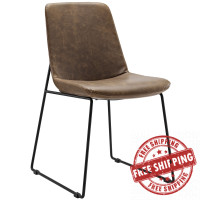 Modway EEI-1805-BRN Invite Dining Side Chair in Brown