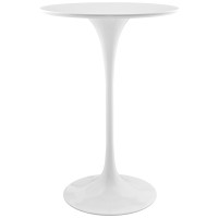 Modway EEI-1825-WHI Lippa 28" Wood Bar Table in White