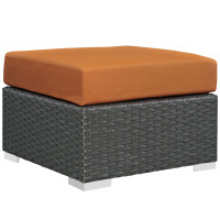 Modway EEI-1855-CHC-TUS Sojourn Outdoor Patio Sunbrella Ottoman in Canvas Tuscan