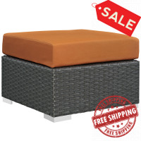 Modway EEI-1855-CHC-TUS Sojourn Outdoor Patio Sunbrella Ottoman in Canvas Tuscan