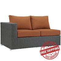 Modway EEI-1858-CHC-TUS Sojourn Outdoor Patio Sunbrella Left Arm Loveseat in Canvas Tuscan