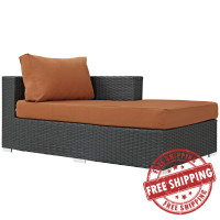 Modway EEI-1859-CHC-TUS Sojourn Outdoor Patio Fabric Sunbrella Right Arm Chaise in Canvas Tuscan