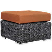 Modway EEI-1869-GRY-TUS Summon Outdoor Patio Sunbrella Ottoman in Canvas Tuscan