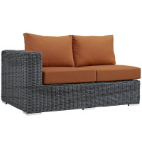 Modway EEI-1872-GRY-TUS Summon Outdoor Patio Sunbrella Left Arm Loveseat in Canvas Tuscan