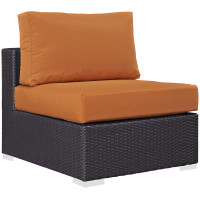 Modway EEI-1910-EXP-ORA Convene Outdoor Patio Armless in Espresso Orange