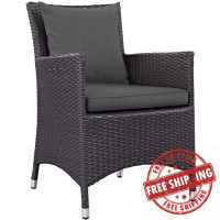 Modway EEI-1913-EXP-CHA Convene Dining Outdoor Patio Armchair