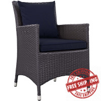 Modway EEI-1913-EXP-NAV Convene Dining Outdoor Patio Armchair