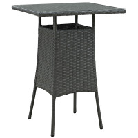Modway EEI-1958-CHC Sojourn Small Outdoor Patio Bar Table in Chocolate